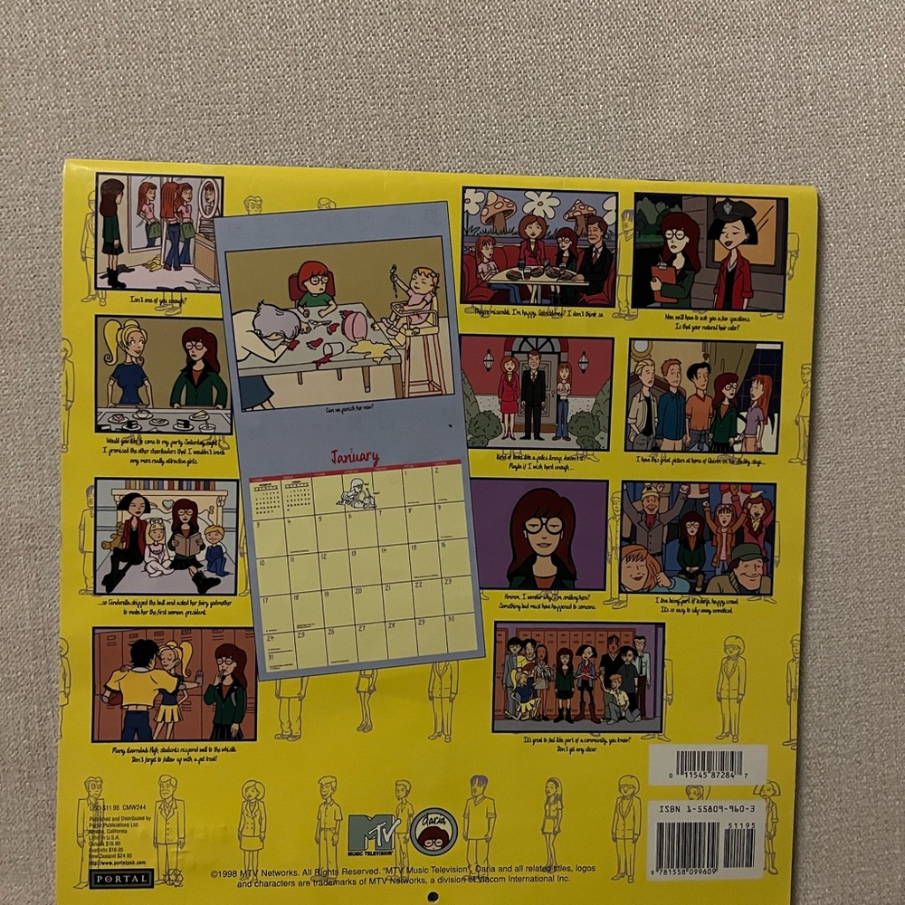 MTV Daria Purple 1999 Calendar - Picture 4 of 5